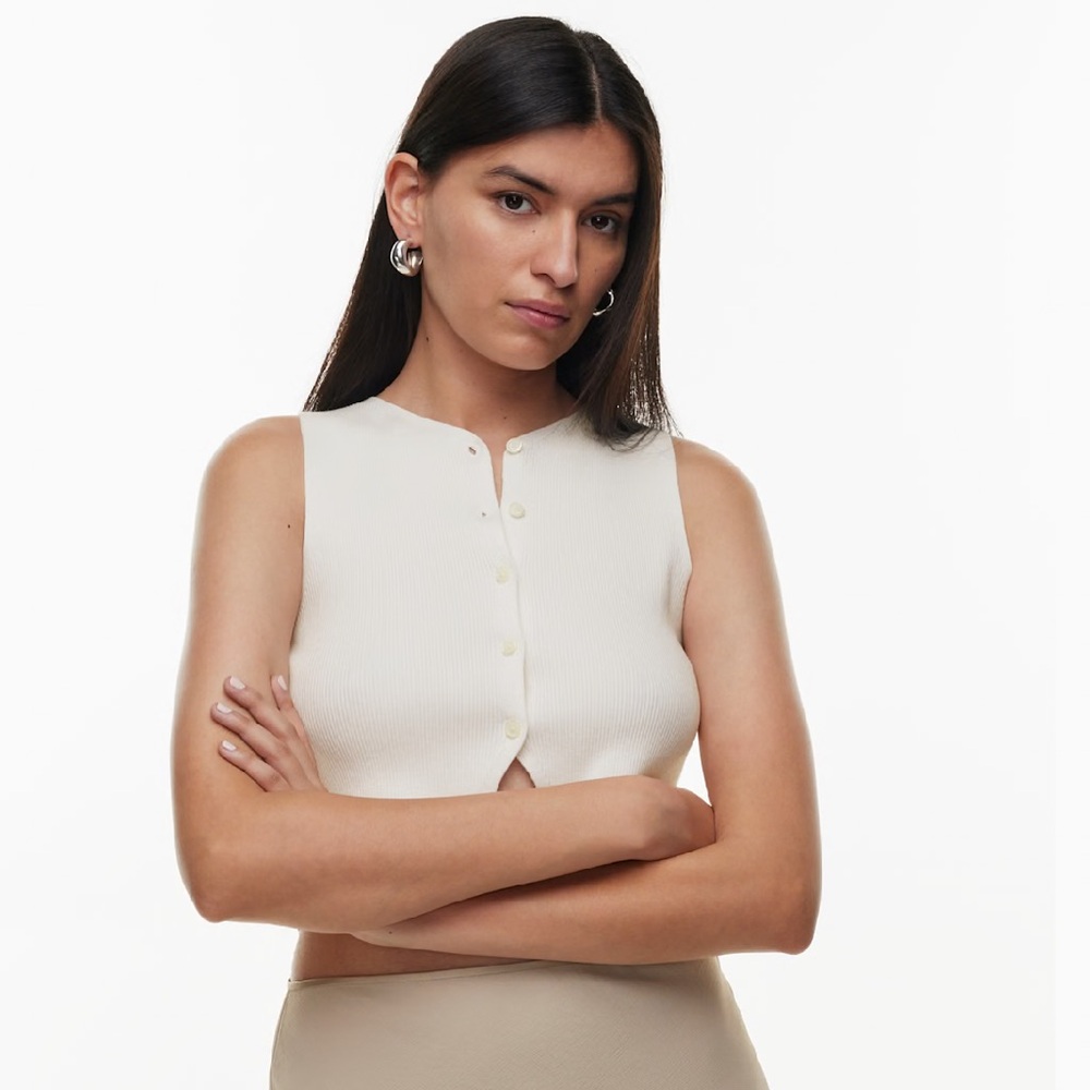 Aritzia Wilfred Croquet Top - medium, light birch, NWOT